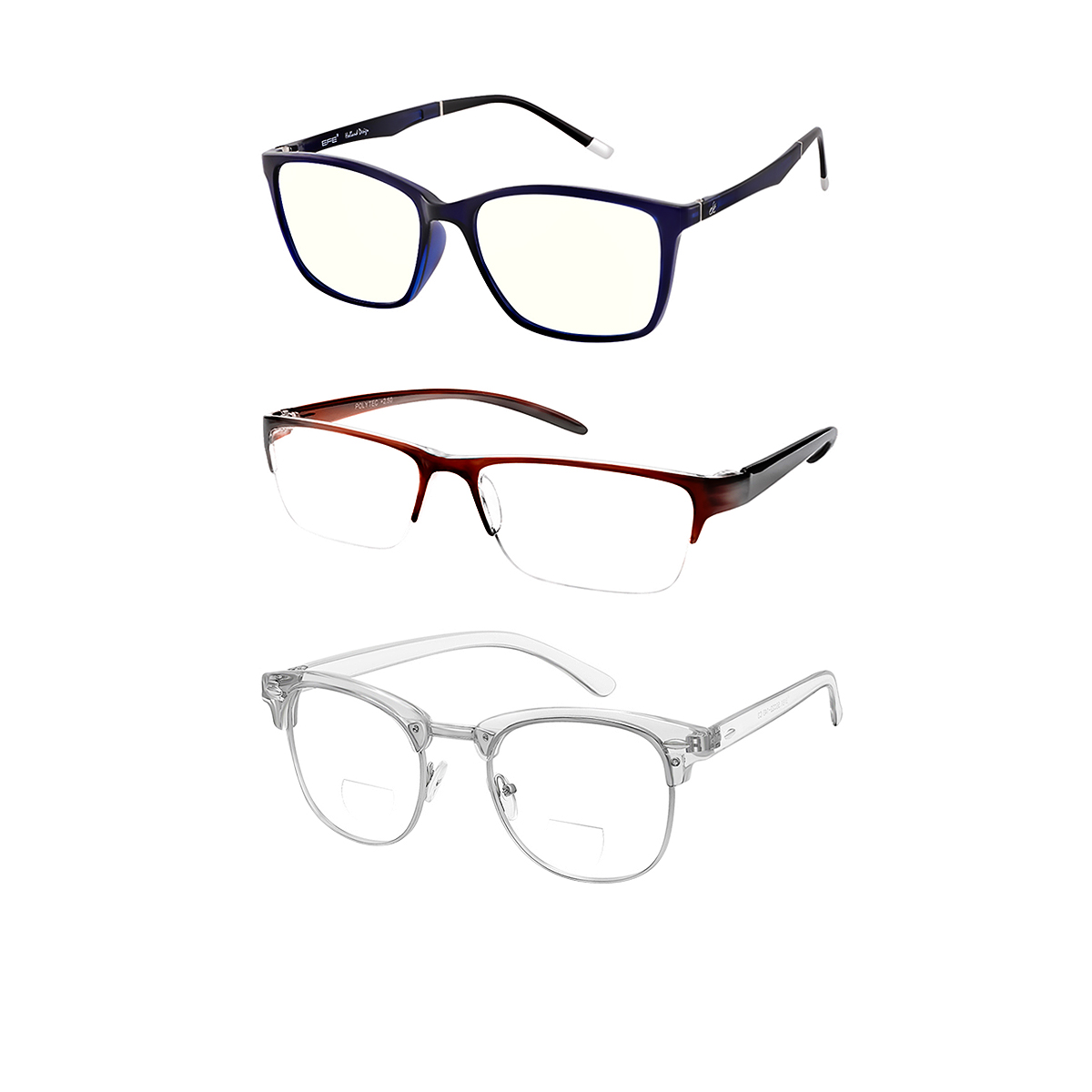 browline reading-glasses #524 - multicolor